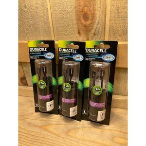 Lot of 3 DURACELL Rechargeable Fast charging cable10ft PRO440